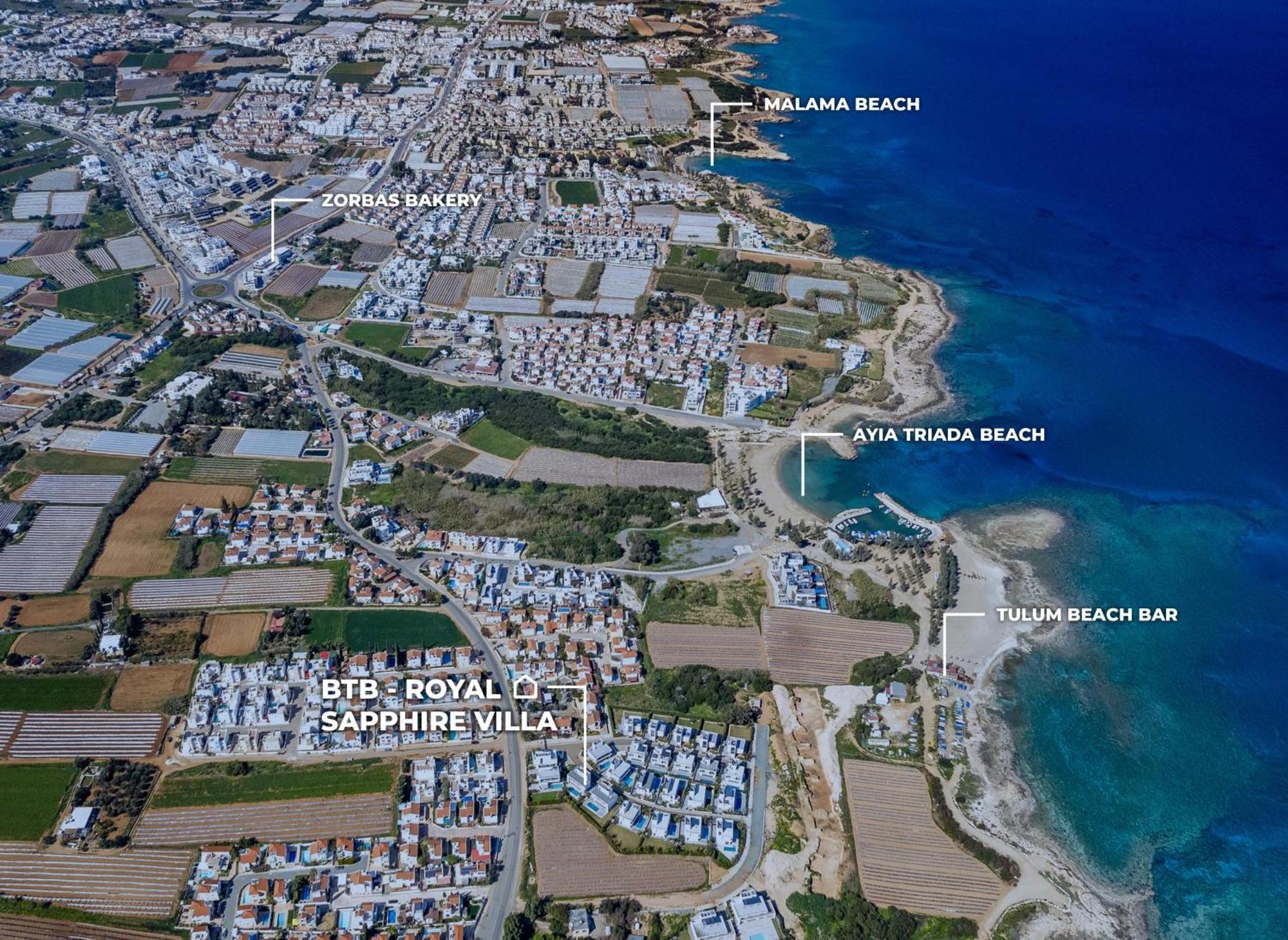 By The Beach - Royal Sapphire Villa Protaras Buitenkant foto